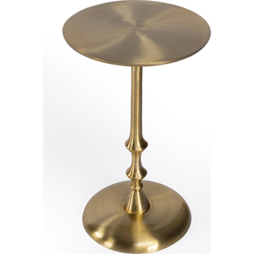 Givanna Side Table in Gold Aluminum