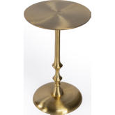 Givanna Side Table in Gold Aluminum