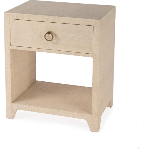 Bar Harbor 1 Drawer Nightstand in Natural Raffia