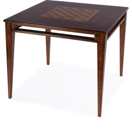 Daltrey 36" Square Game Table in Antique Cherry Brown Finish