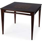 Daltrey 36" Square Game Table in Cherry Dark Brown Finish