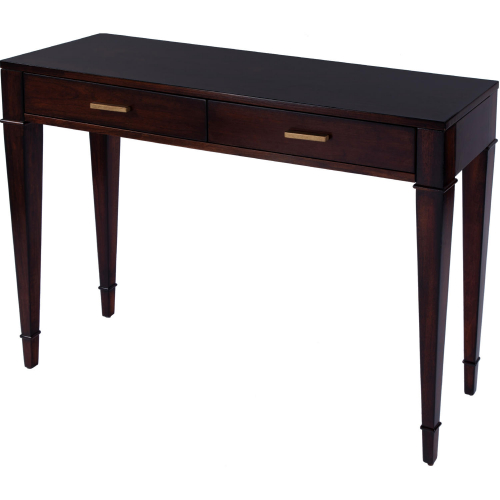 Kai 2 Drawer 45" Console Table in Cherry Dark Brown Finish