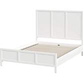 Lark Queen Bed in White Finish Wood