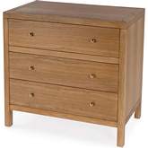 Celine 3 Drawer Dresser in Wire Brushed Natural Wood Finish