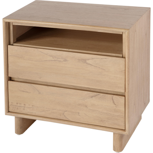 Halmstad 24" 2 Drawer Nightstand in Blonde Oak