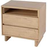 Halmstad 24" 2 Drawer Nightstand in Blonde Oak