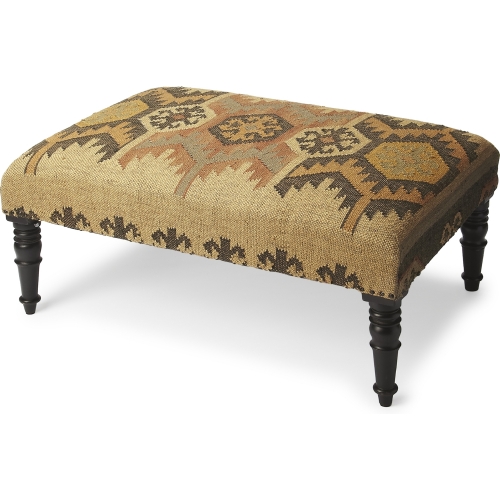 Mesquite Jute Cocktail Ottoman