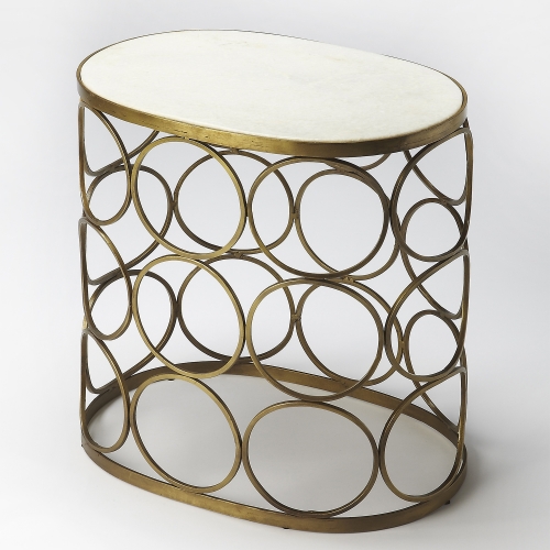 Talulah Oval Marble Accent Table