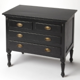 Easterbrook 4 Drawer Chest in Black Finish