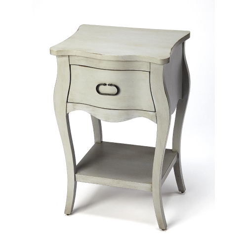 Rochelle 1 Drawer Nightstand in Gray Wood