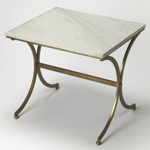 Pamina Travertine Accent Table