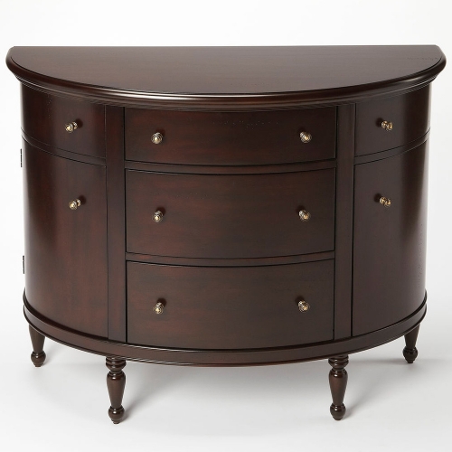 Bedford Mahogany Demilune Console Chest