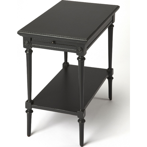 Easterbrook End Table in Black Finish Wood