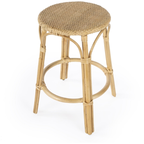 Tobias Counter Stool in Natural Rattan