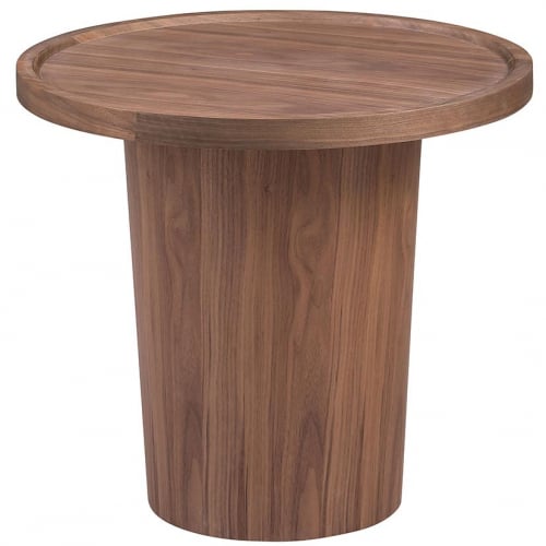 2607 Lamp Side Table in Walnut Veneer Finish Wood