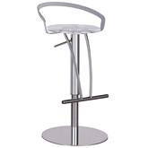 4928 Pneumatic-Adjustable Stool in Chrome & Acrylic