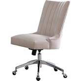 7029 Pneumatic Channel Back Computer Office Chair w/ Nailhead