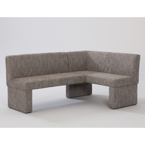 Labrenda Fully Upholstered Nook in Neutral Weave Fabric