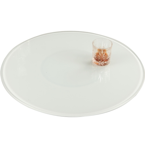 24" Round Glass Rotating Tray