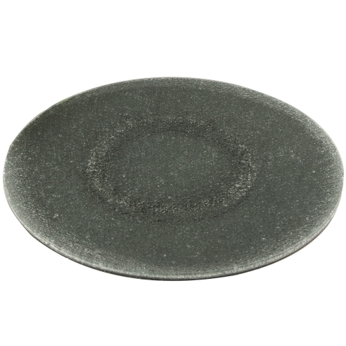 24" Grey Sandwich Glass Lazy Susan