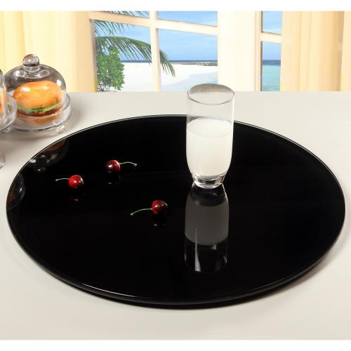 24" Round Glass Rotating Tray