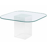 Valerie 48" Dining Table in Surfboard Glass & Acrylic