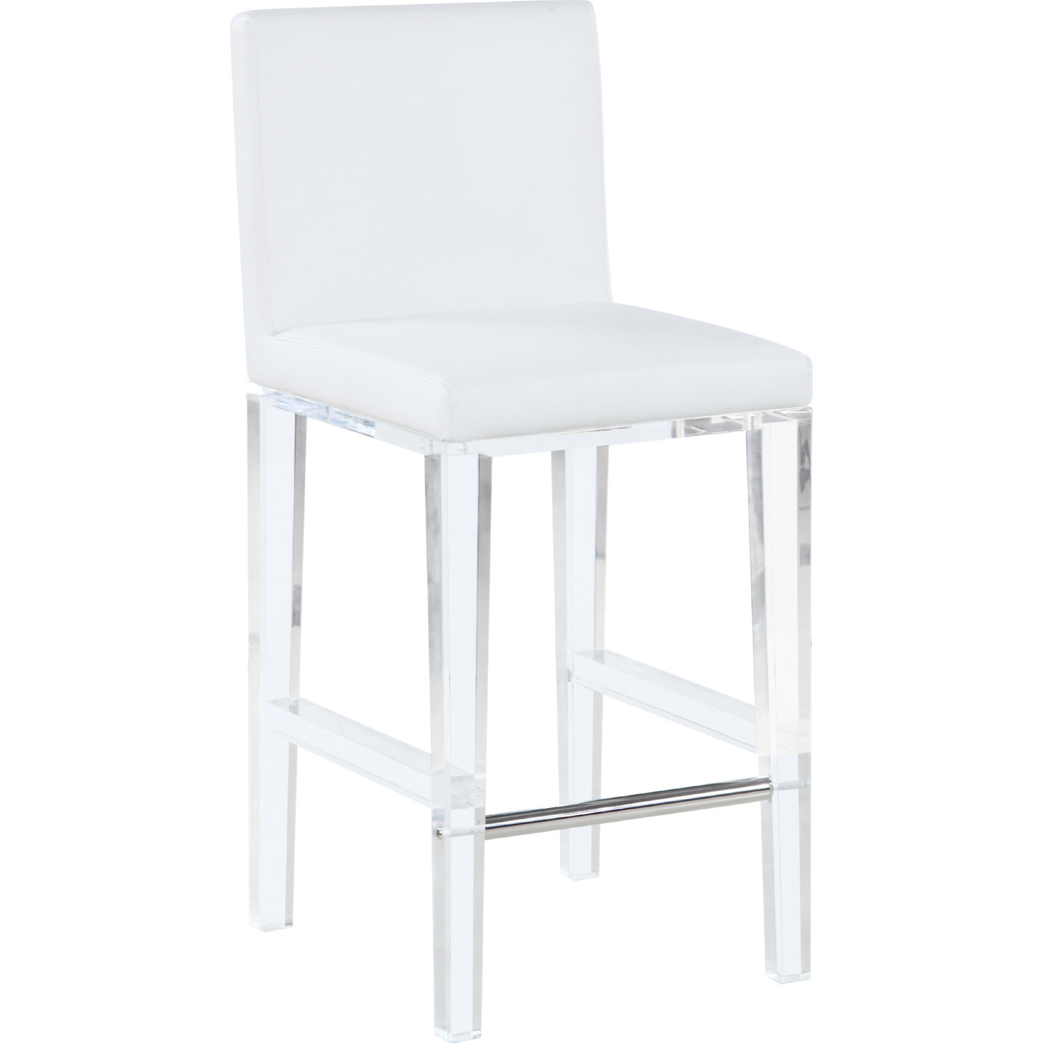 white acrylic counter stools