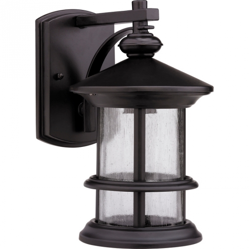 Ashley Transitional 1 Light Rubbed Bronze Outdoor Wall Sconce