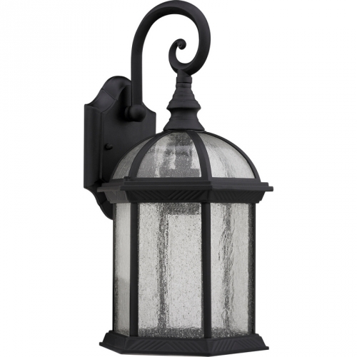 Havana Transitional 1 Light Black Outdoor Wall Sconce