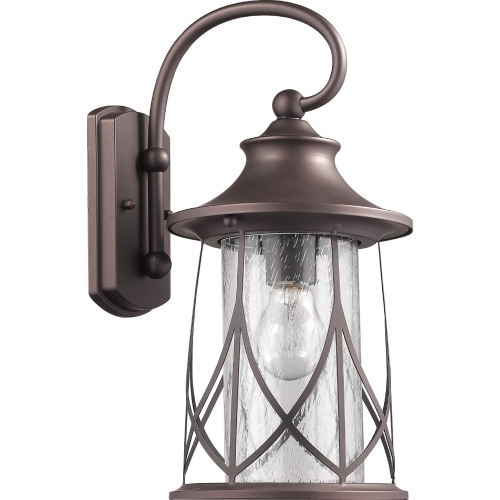 Marhaus Transitional 1 Light Rubbed Bronze Outdoor Wall Sconce 15"H