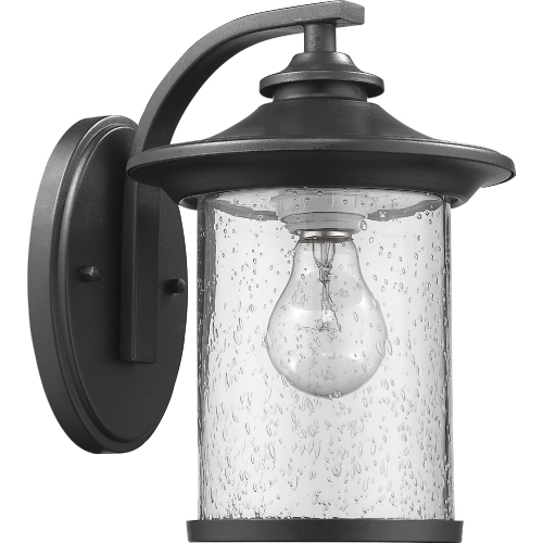 Liam Transitional 1 Light Black Outdoor Wall Sconce 11"H