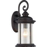 Feiss Transitional 1 Light Rubbed Bronze Outdoor Wall Sconce 15" Height