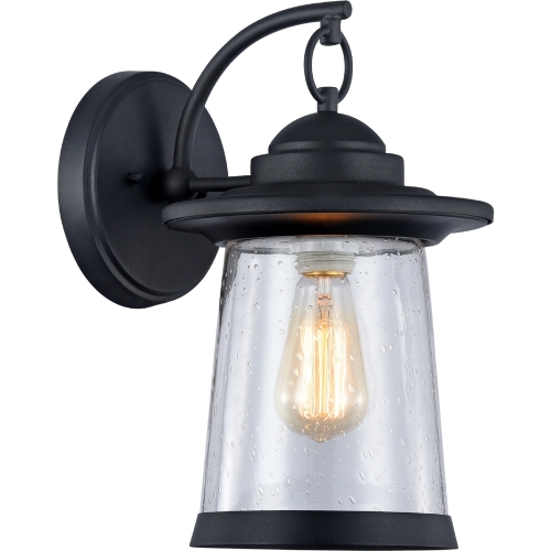 Linon Transitional 1 Light Black Outdoor Wall Sconce 13" Height