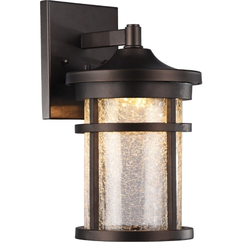 Frontier Transitional LED Rubbed Bronze Outdoor Wall Sconce 11"H