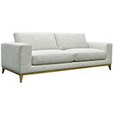 Donovan Sofa in Sand Fabric & Wood