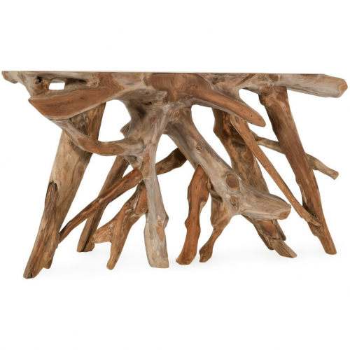 Cypress 59 to 60" Console Table in Natural Teak Root