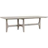 Dawn Outdoor 55" Coffee Table in Gray