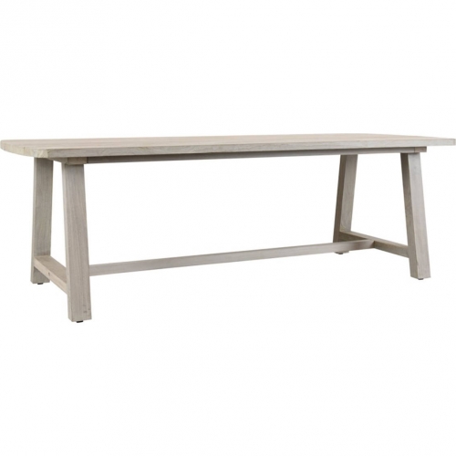 Agnes Outdoor 94" Dining Table in Gray Wood