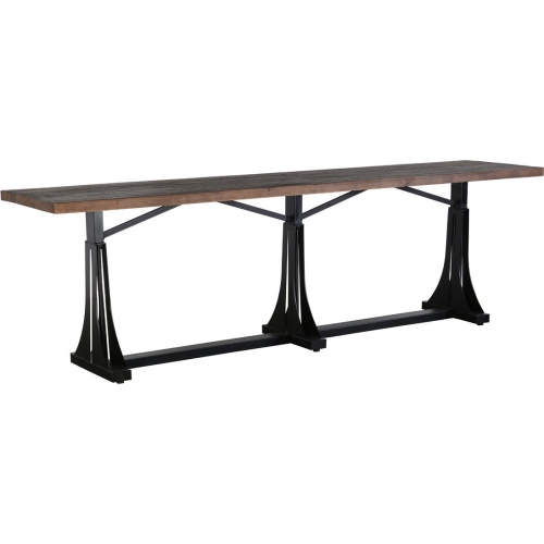 Elmira 118" Gathering Height Dining Table in Reclaimed Pine