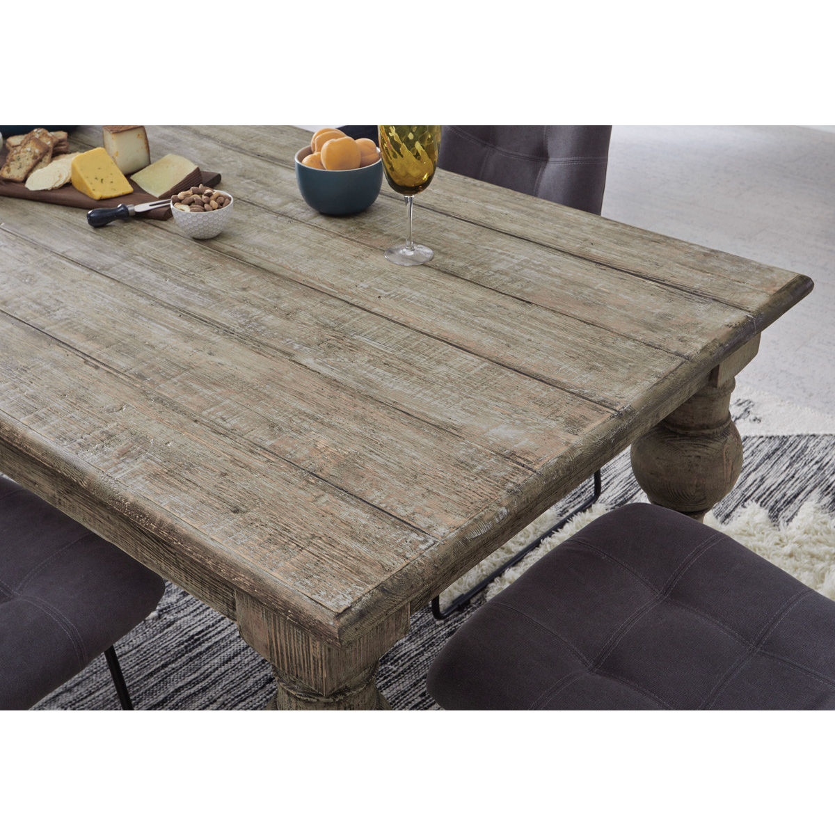 classic home bordeaux dining table