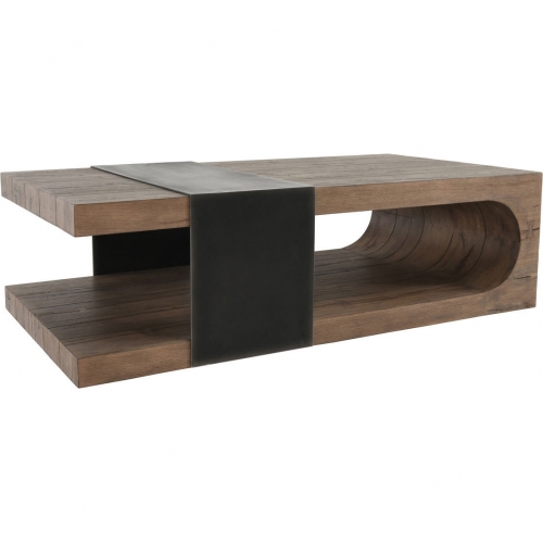 Danica Coffee Table in Oak & Iron