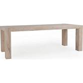 Kingston 89" Dining Table in Reclaimed White Oak Wood