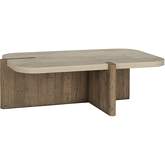 Dillon Coffee Table in Reclaimed Pine & Concrete Laminate