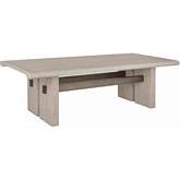 Larson 96" Dining Table in White Reclaimed Pine & Iron