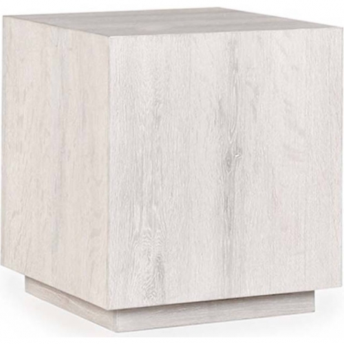 Layne 20" Square End Table in White Wash Oak Veneer