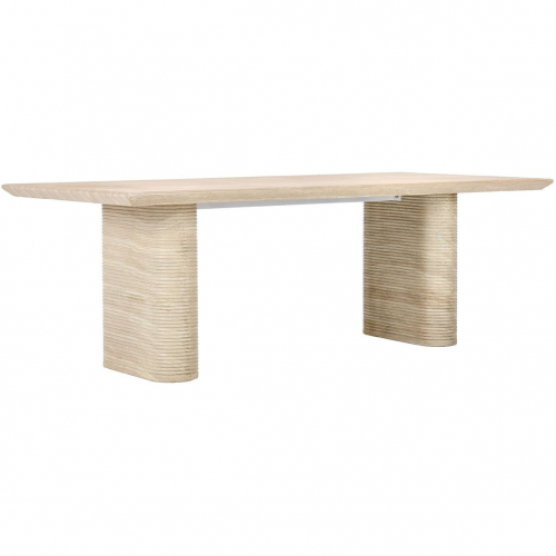 Aiden Outdoor 87" Dining Table in Beige Glass Fiber Reinforced Concrete