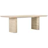Aiden Outdoor 87" Dining Table in Beige Glass Fiber Reinforced Concrete