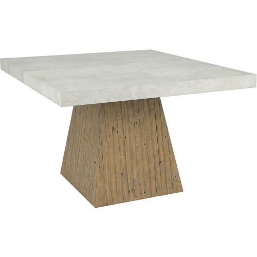 Ridley 47" Dining Table in Reclaimed Pine & Weathered Chalk Concrete