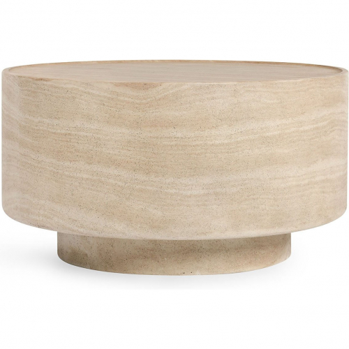 Mckenna Outdoor 31.5" Round Coffee Table in Concrete