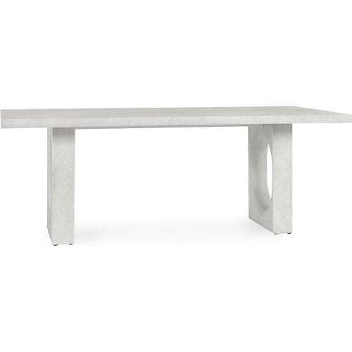 Lange Outdoor 82" Dining Table in Ivory Fiber Reinforced Concrete